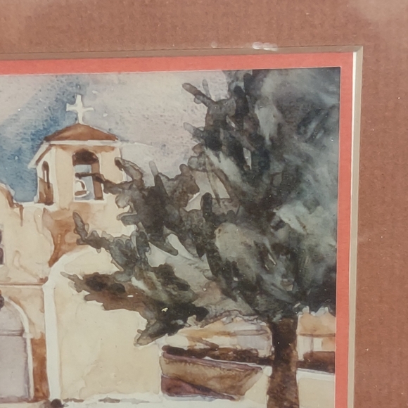 Small Barbara George Cain Signed Framed Print 7.5" x 9.5" - Picture 5 of 8